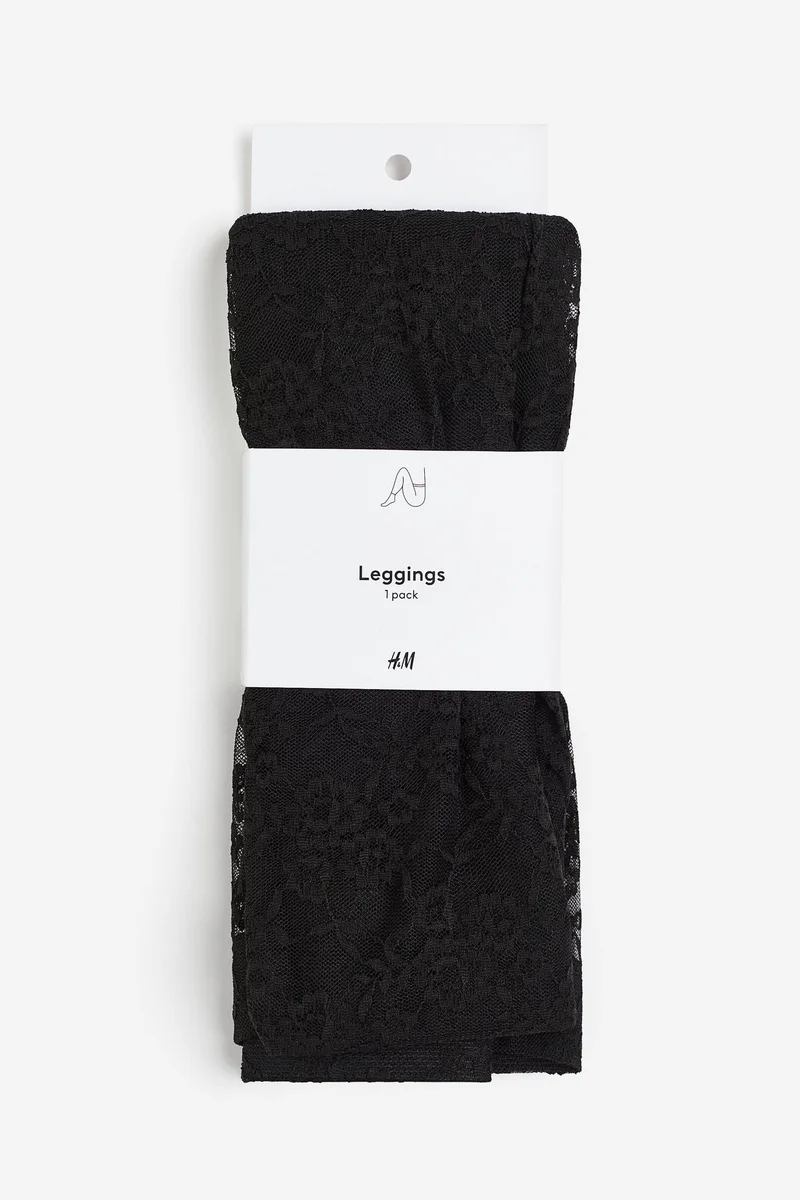 H&M Lace High Waist Leggings