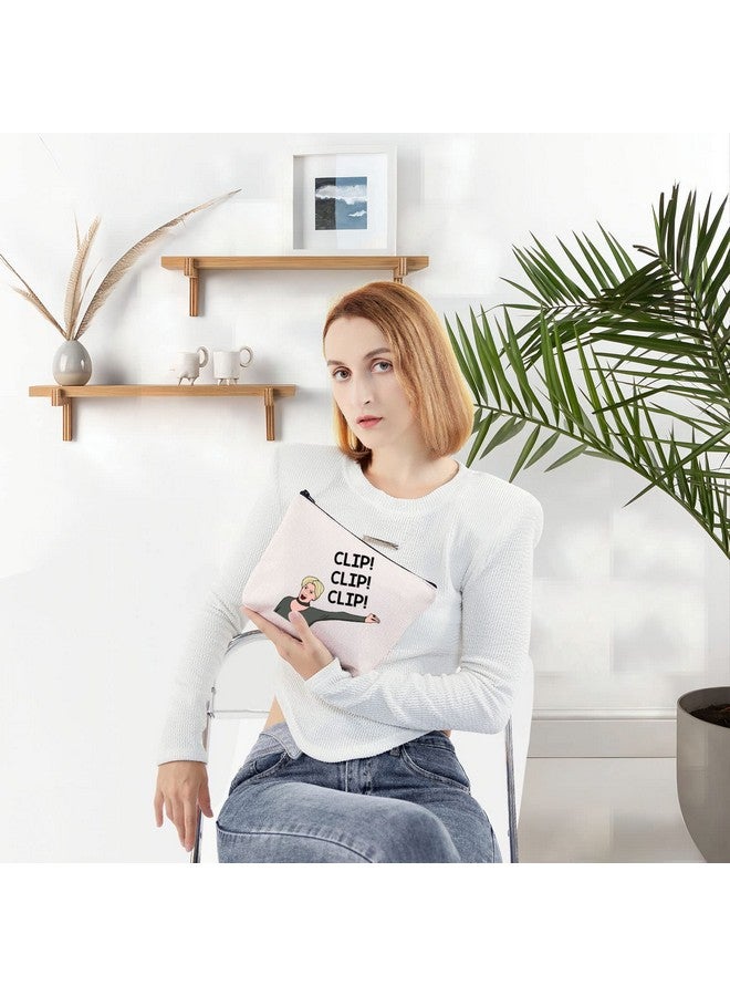 LEVLO Real Housewives Tv Show Cosmetic Bag Dorinda Medley Fans Gift Clip Clip Clip Makeup Zipper Pouch Bag (Clip Clip Clip) - Image 5