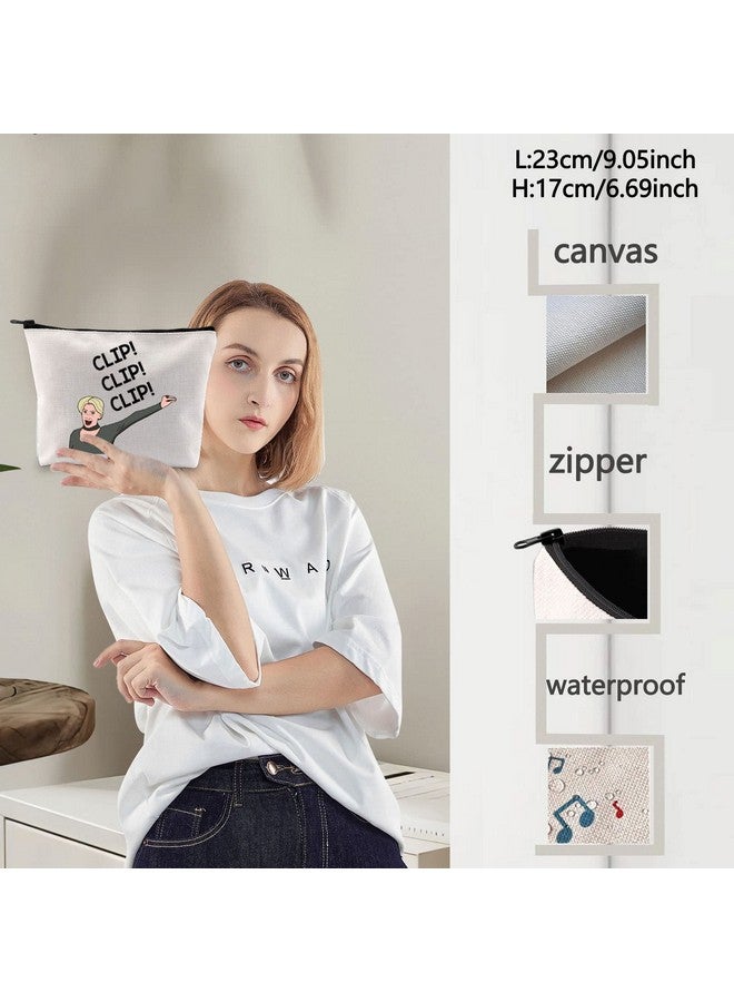 LEVLO Real Housewives Tv Show Cosmetic Bag Dorinda Medley Fans Gift Clip Clip Clip Makeup Zipper Pouch Bag (Clip Clip Clip) - Image 4