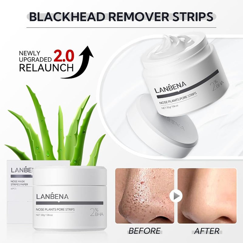 LANBENA Blackhead Remover - Peel Off Mask for Nose & Face, Blackhead Removal Kit 1.05oz - Image 3