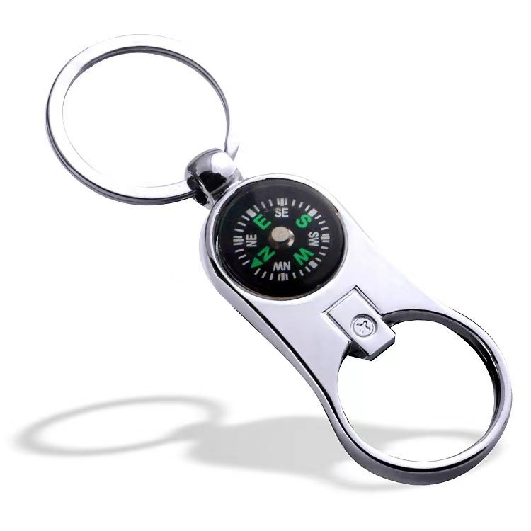 Creative Metal Keychain Bottle Opener with Custom Laser Engraving RZ-007 Compass Bottle Opener