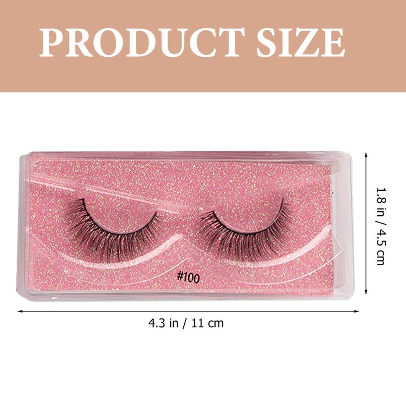 Healeved 12 Pairs Thick False Eyelashes Mixed Color Base Natural Look Vivid Volume Lashes for Stage Makeup and Dancing - Image 2