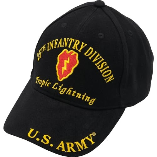 Eagle Emblems, Inc. U.S. Army 25th Infantry Division Tropic Lightning Hat Black - Image 3
