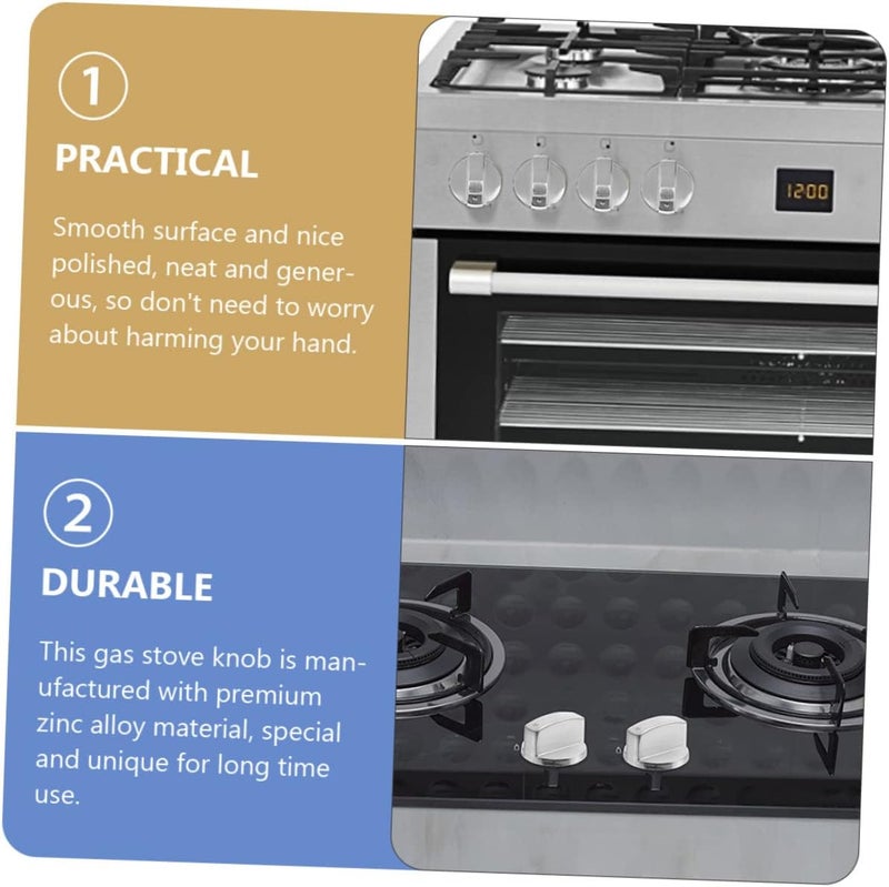 OSALADI 6pcs Alloy Gas Stove Knob Gas Cooker Stove Off Knobs Easy Install Kitchen - Image 3