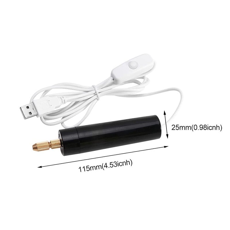 ARTISTERY Mini Hand Drill for Arts and CraftsMini Electric Drill Set 0712 mm Pin Vise Hand Drill with Drill Bits and Wrench DIY Jewelry Pendant Crafts Making  - Image 5