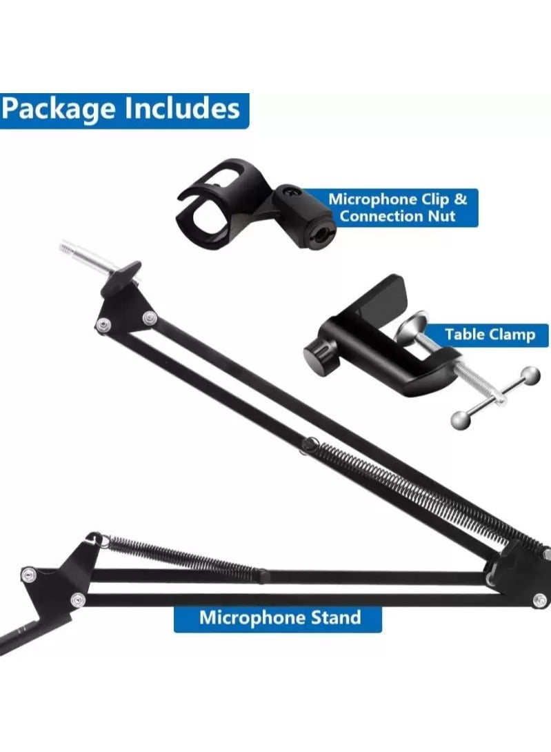 Microphone Stand Suspension Boom Scissor Arm Holder For NB 35 Black  - Image 3