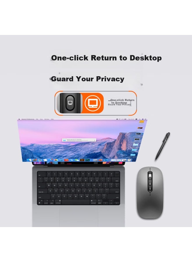 Venfish Wireless Bluetooth Mouse Silent Mouse Three Mode Office Gaming Mouse Suitable For Xiaomi Apple Lenovo Desktop Laptop Tablet Ipad Portable Rechargeable - Image 2