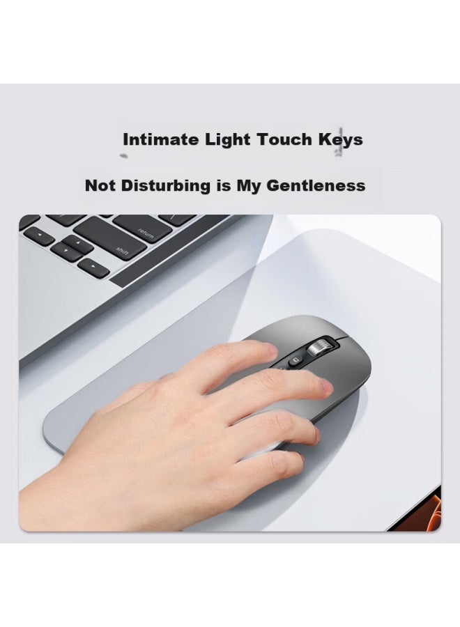 Venfish Wireless Bluetooth Mouse Silent Mouse Three Mode Office Gaming Mouse Suitable For Xiaomi Apple Lenovo Desktop Laptop Tablet Ipad Portable Rechargeable - Image 4