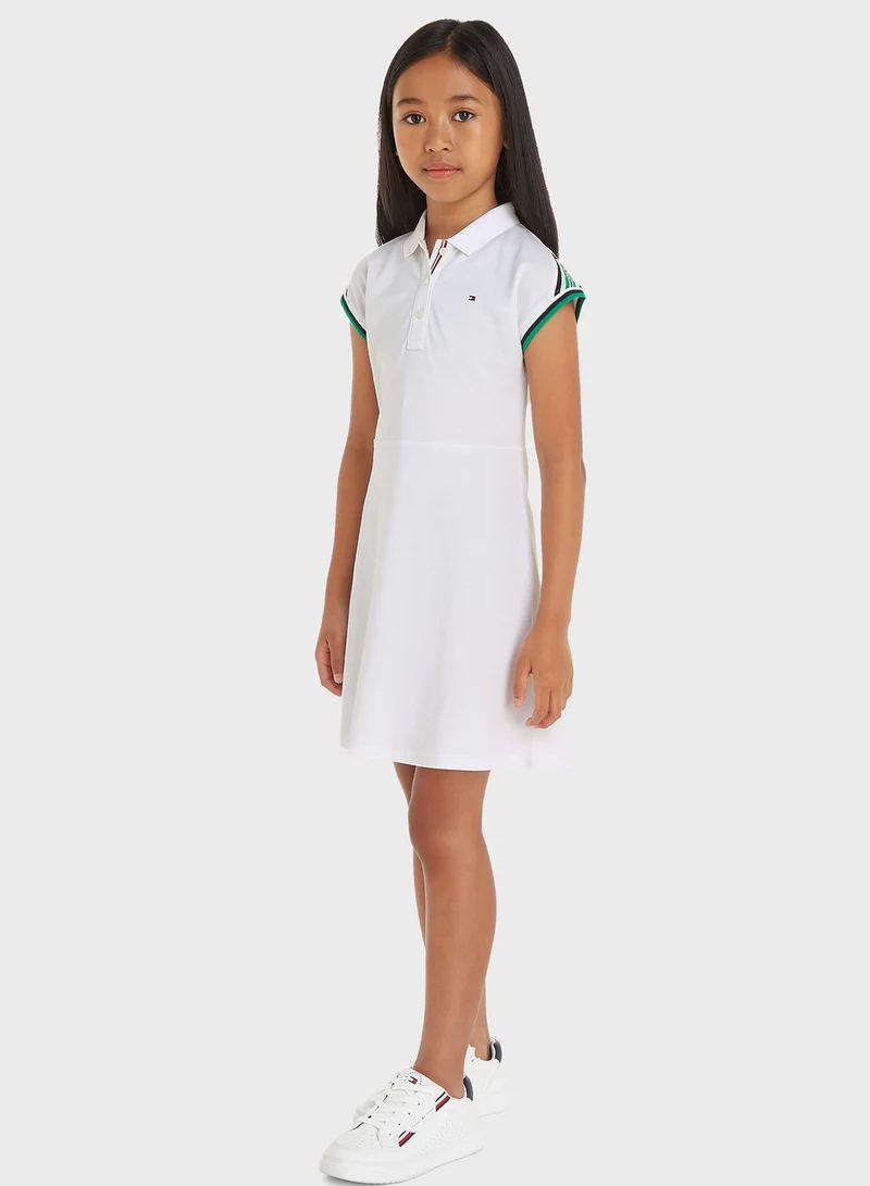 TOMMY HILFIGER Collared White Dress