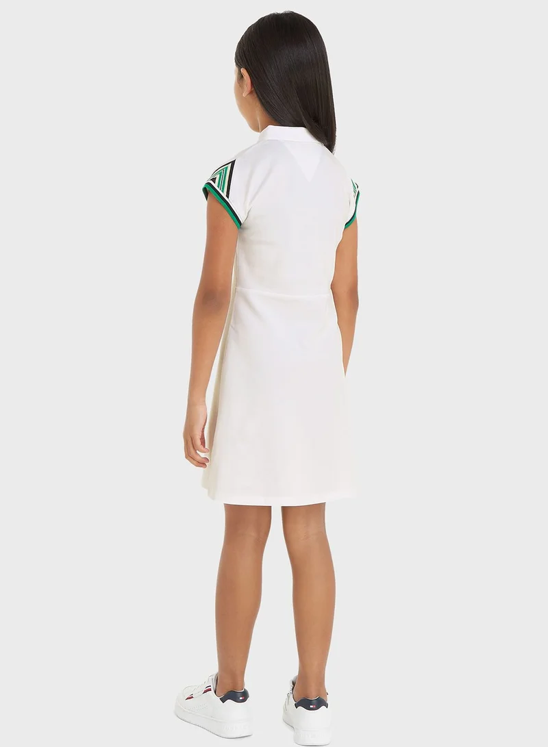 TOMMY HILFIGER Collared White Dress
