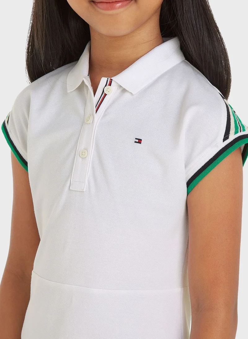 TOMMY HILFIGER Collared White Dress