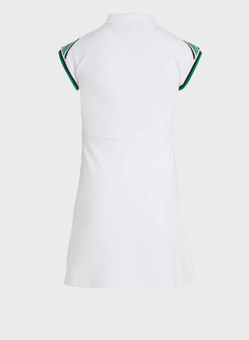 TOMMY HILFIGER Collared White Dress