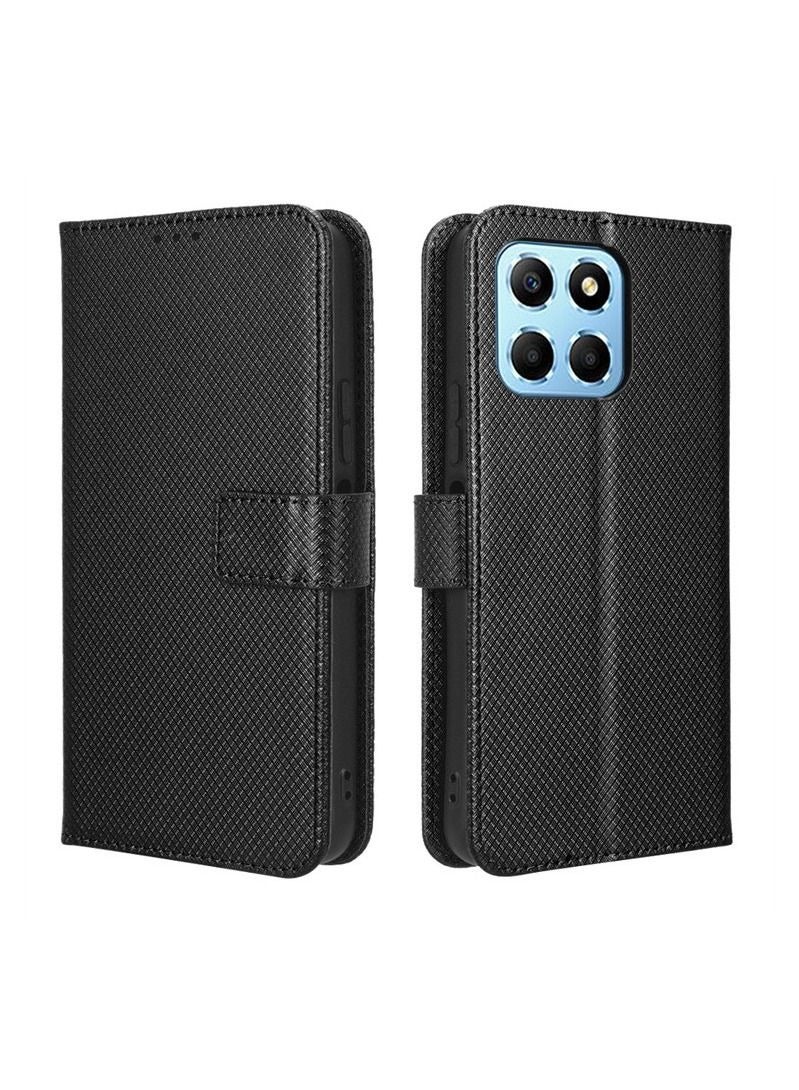 Flip Wallet Cover Case for Honor X6 Black - Image 3