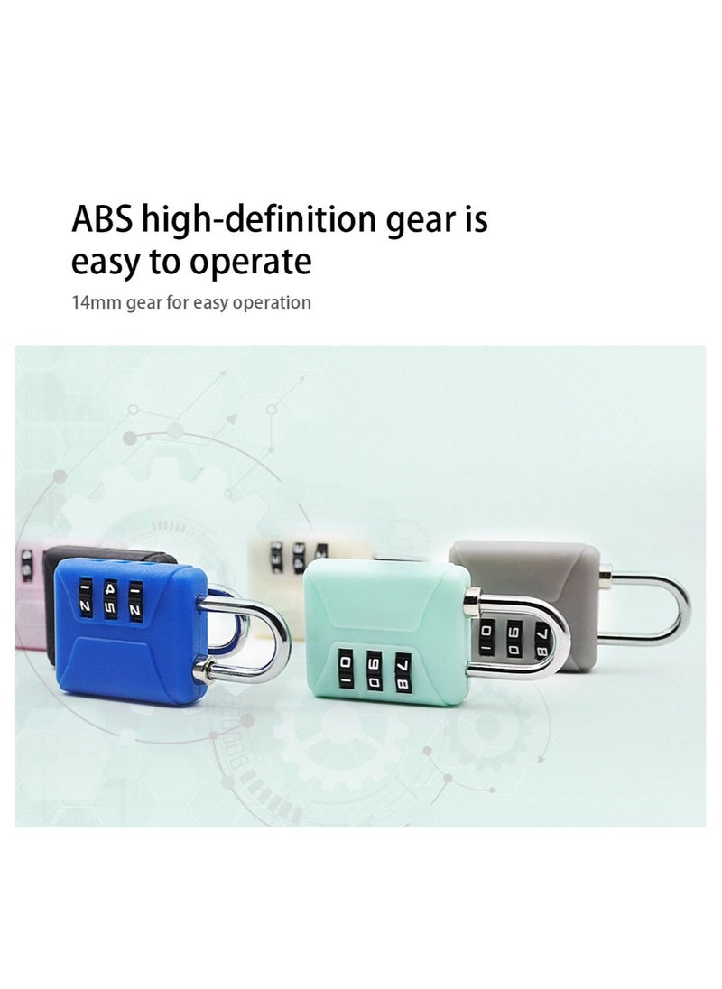 KASTWAVE - 6 PCS Suitcase Locks, Mini Colored Combination Padlock 3 Digit Combination Lock For Luggage Backpack Gym Locker Drawer Hasp  Matching Game Travel - Image 1