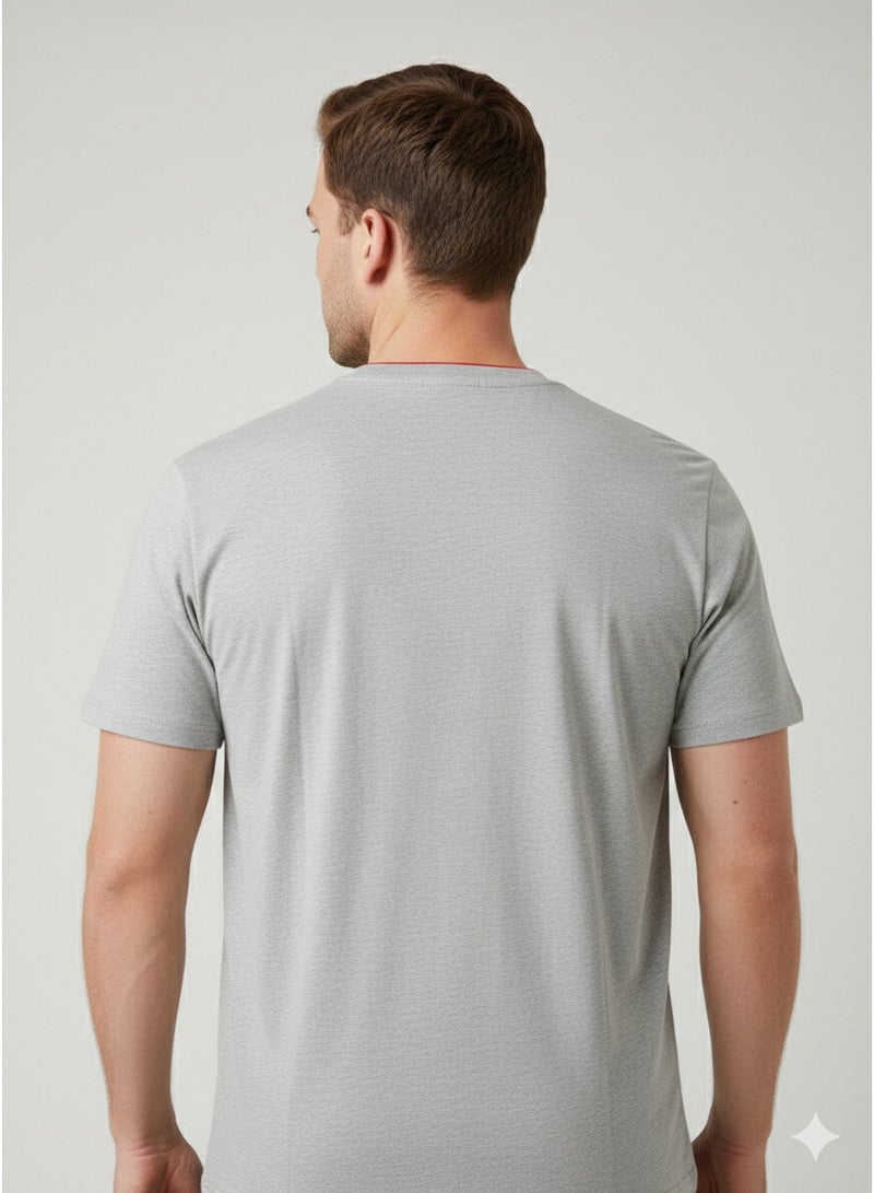 Polo Play Mens Graphic T-shirt -GREY - Image 3