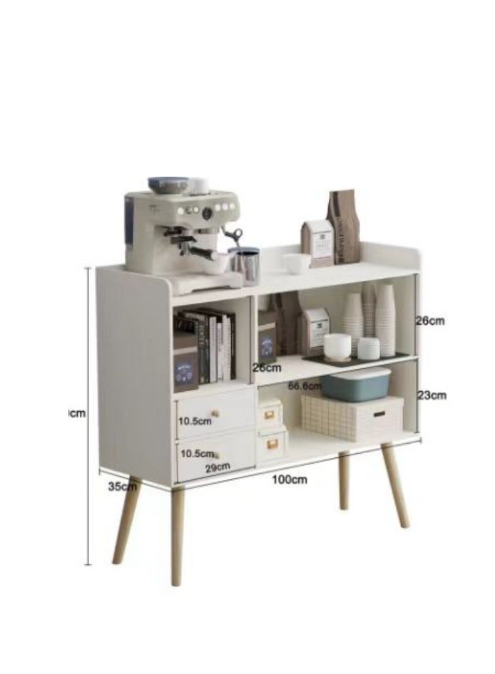 CityRiya-Long Kitchen Storage Cabinet,Modern Buffet Side Cabinet,Coffee Corner Cabinet,Entryway Sideboard and Buffet Modern Design,Coffee Corner Cabinet for Living Room or Office with Doors and Drawers and Microwave Stand,for Kitchen, Dining Room, Living Room(ZWG008)  - Image 2