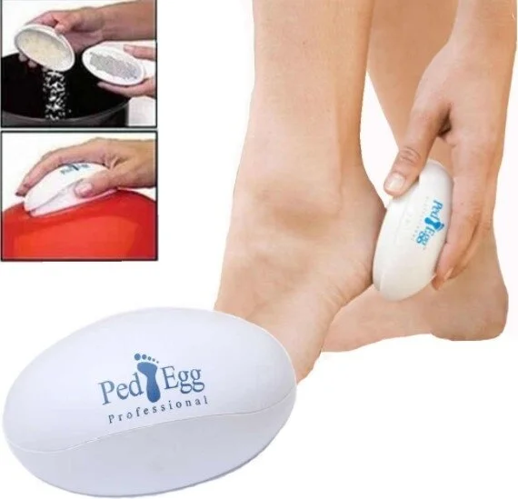 لوجيا Ped Egg Heel File Boxed Foot Care Ergonomic Design