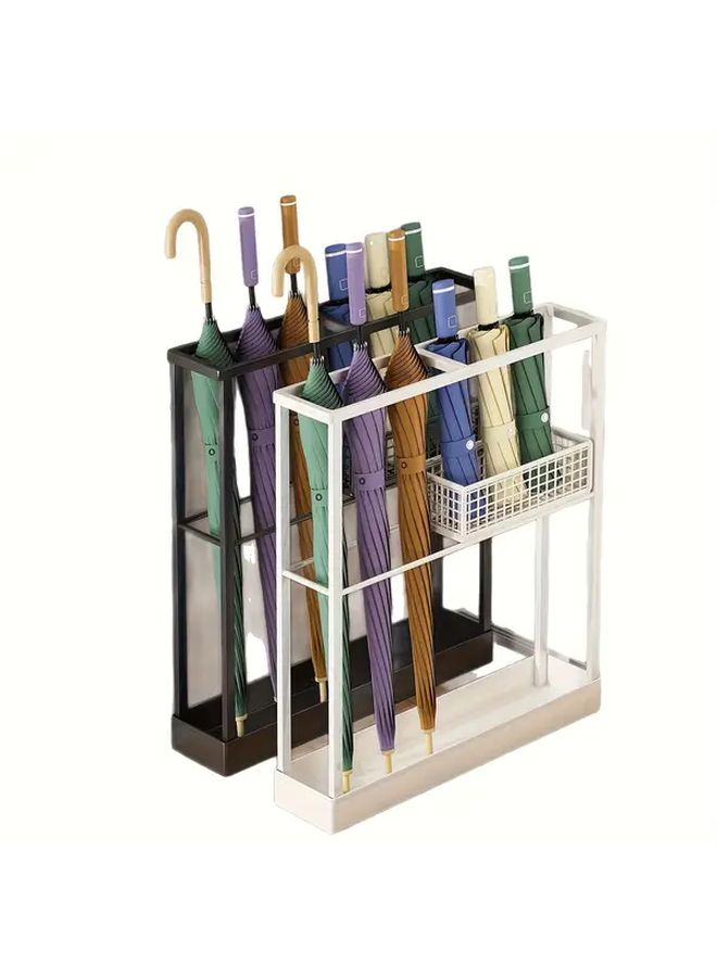 Black Heavy Duty Umbrella Stand With Door Mount For Multiple Umbrellas - Image 4