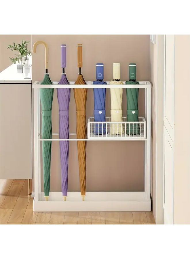 Black Heavy Duty Umbrella Stand With Door Mount For Multiple Umbrellas - Image 1