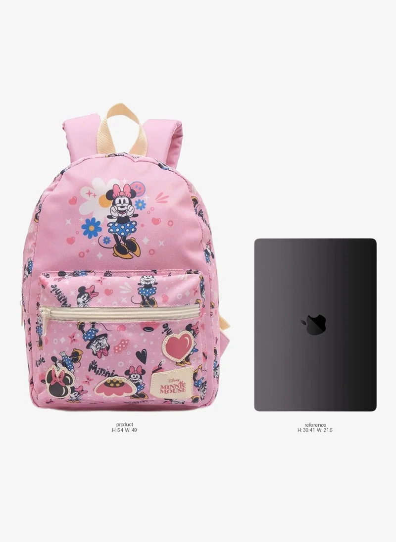 Disney Minnie Mouse Print School Backpack For Girls 8-13 Years With Adjustable Shoulder Straps - 21 Inches - 17x49x54 CM
