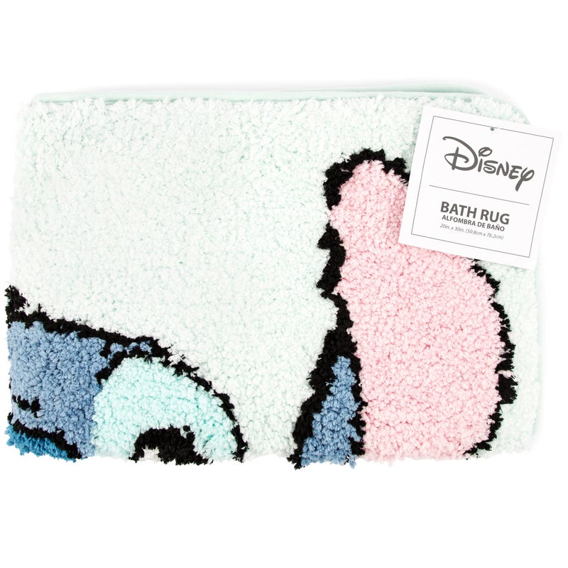 Jay Franco Disney Lilo & Stitch Floral Fun Tufted Polyester Bath Rug, Kids Bath (Official Disney Product) - Image 2