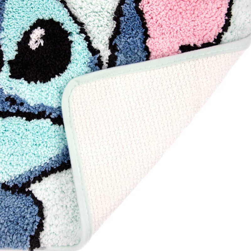 Jay Franco Disney Lilo & Stitch Floral Fun Tufted Polyester Bath Rug, Kids Bath (Official Disney Product) - Image 3