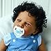 SCOM Reborn Baby Dolls Black Boy 20 Inch Realistic African American Newborn Boy Doll Lifelike Weighted Soft Body Real Life Baby Dolls Gift for Kids Age 3 - Image 2