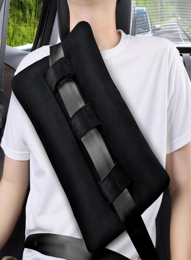 BEYOUDO Seat Belt Pillow Post Surgery, Heart Pillows for After Heart Surgery Recovery, Chest Port Pacemaker Pillow for Chemo Patients Seatbelt, Gifts for Women After Hysterectomy (Black) - Image 1