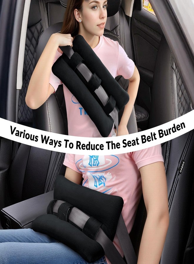 BEYOUDO Seat Belt Pillow Post Surgery, Heart Pillows for After Heart Surgery Recovery, Chest Port Pacemaker Pillow for Chemo Patients Seatbelt, Gifts for Women After Hysterectomy (Black) - Image 2