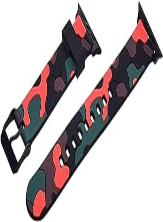 Generic Silicone Adjustable And Expandable Watch Strap With Youthful Design For Unisex Compatible With Smart Watches 38/40/41MM - Multi Color