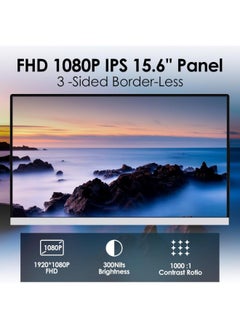 V2COM 15.6'' Triple Monitor Laptop Screen Extender, Ultra-Thin Portable IPS Monitor with Narrow Bezel, Compatible with Mac/Windows/Chrome  - Image 2