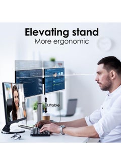 V2COM 15.6'' Triple Monitor Laptop Screen Extender, Ultra-Thin Portable IPS Monitor with Narrow Bezel, Compatible with Mac/Windows/Chrome  - Image 5