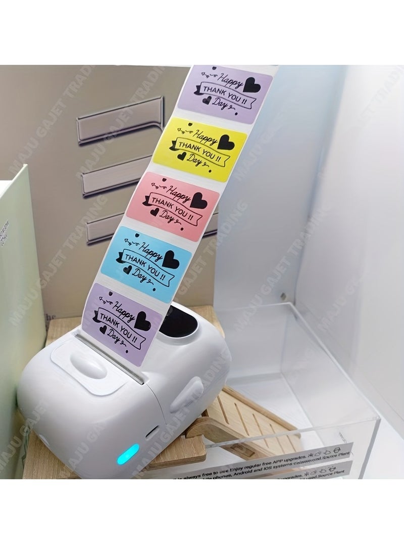Hihonor P50 2 Inch Label Printer Mini Labeler Wireless Photo Thermal Printer Price Label Sticker  - Image 3