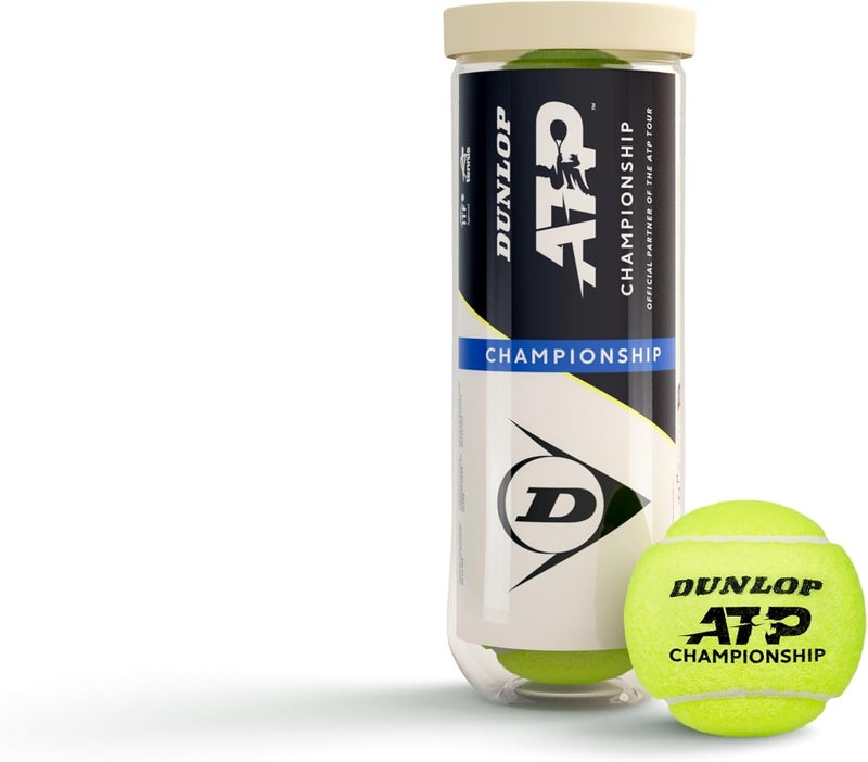 Dunlop Sports Dunlop ATP Championship Tennis Balls - 3 Pack for Sand, Hard Court, and Lawn - Image 1