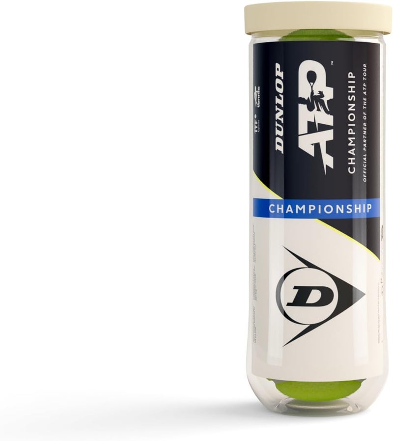 Dunlop Sports Dunlop ATP Championship Tennis Balls - 3 Pack for Sand, Hard Court, and Lawn - Image 3