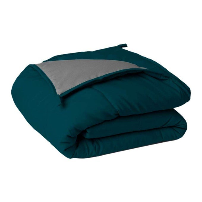 MICROFIBER 200TC COMFORTER DOUBLE_SEA GREEN GREY