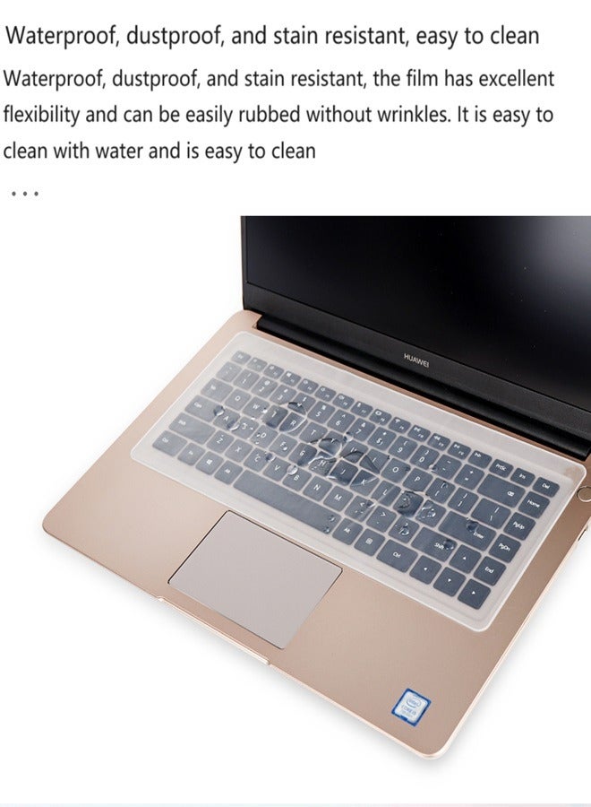 Computer silicone keyboard protective cover 13 14 desktop transparent dustproof pad - Image 4