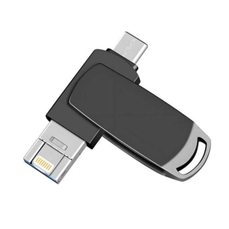 تخزين صور الهاتف المحمول: محرك أقراص فلاش USB-C من الألومنيوم باللون الفضي، بسعة 2 تيرابايت لأجهزة iPhone وiPad والكمبيوتر الشخصي والمزيد من الأجهزة - Image 1