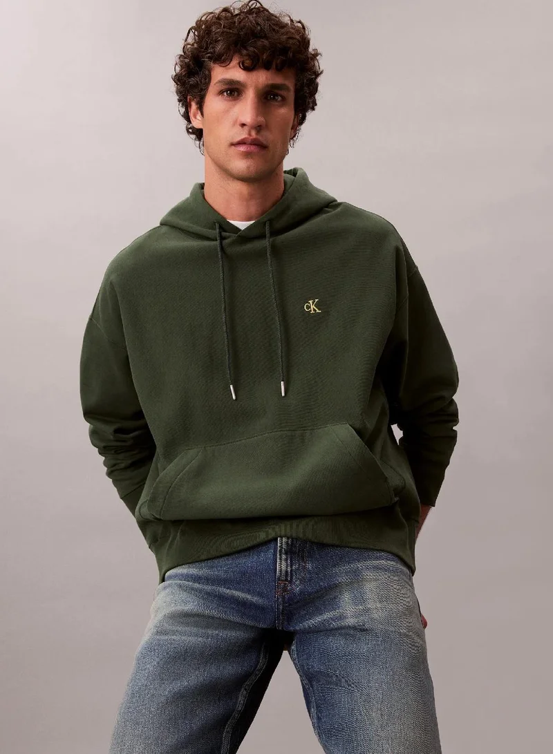Calvin Klein Jeans Sycamore Premium Fleece Relaxed Hoodie for Men | Best Price UAE