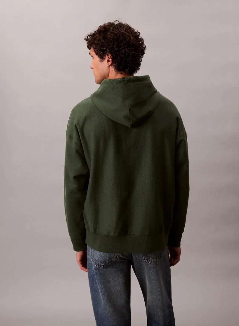 Calvin Klein Jeans Sycamore Premium Fleece Relaxed Hoodie for Men | Best Price UAE