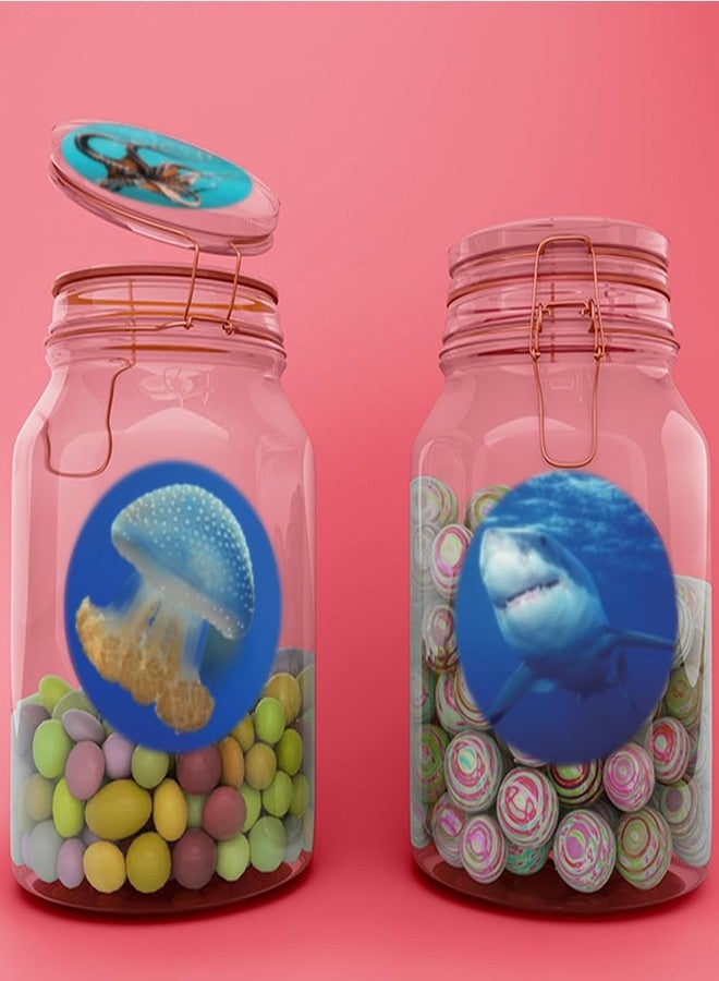 Hohamn 600Pcs Round Sea Animals Stickers Roll 1.5 Inch Ocean Life Label Stickers for Kids Party Favors Teacher Reward Encouragement Motivational - Image 5