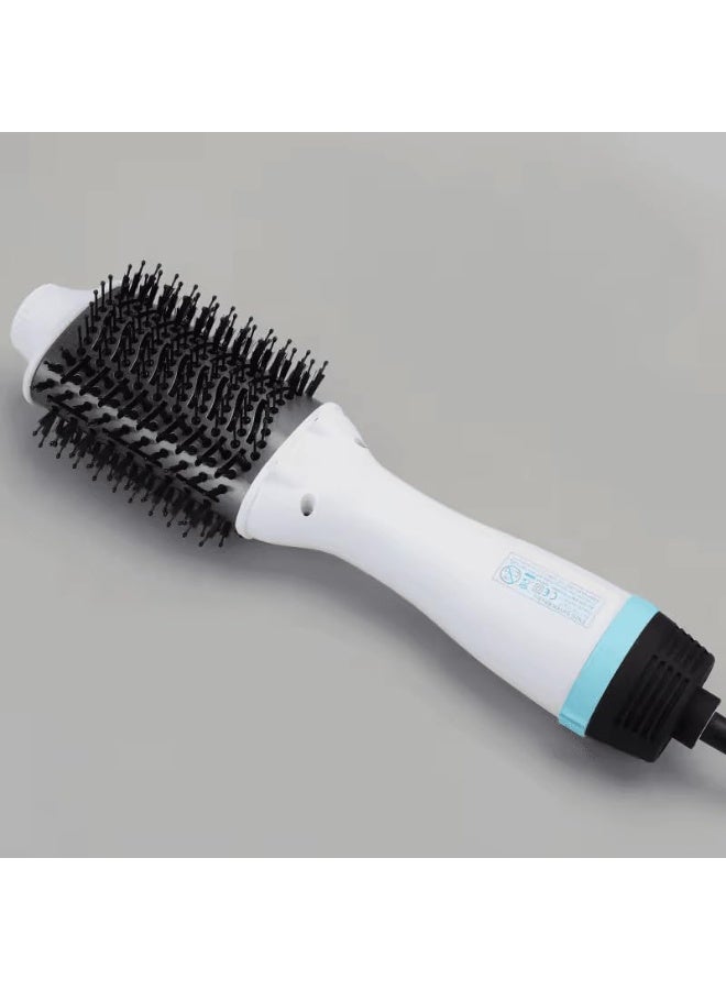 ENZO Professional إنزو " EN-6211 فرشاة شعر احترافية مع تحكم في درجة الحرارة القابلة للتعديل، تسخين سريع، نسخة دولية (بيضاء) - Image 1