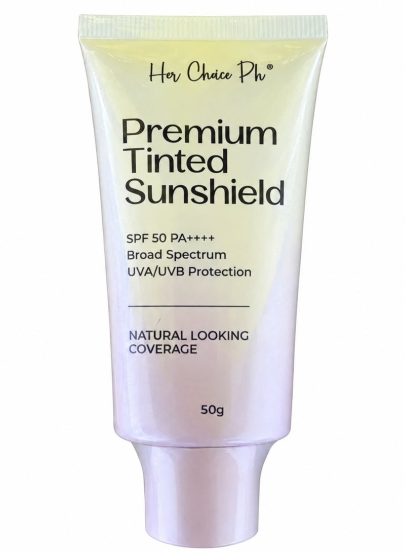 Her Choice Ph Premium Tinted Sunshield SPF50 - 50gm - Image 3
