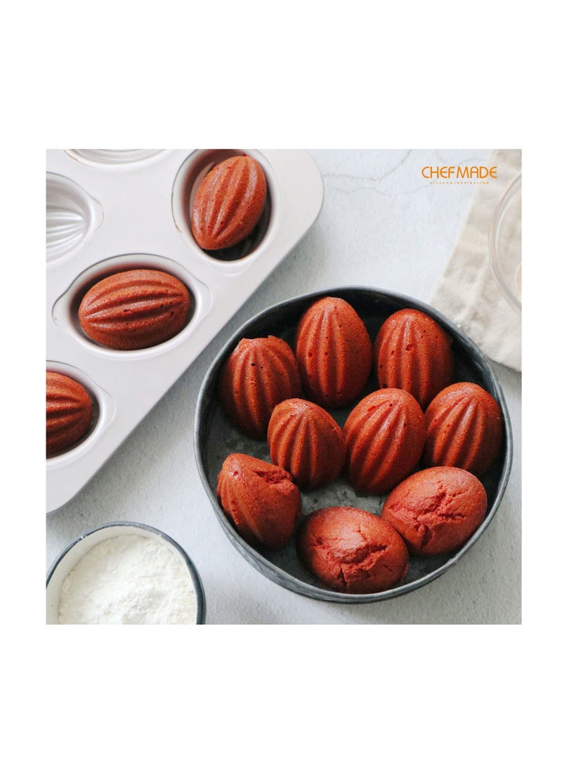 KASTWAVE Cake Mold Kastwave Muffin Cake Pan Non-Stick Rugby-Shaped Bakeware Mold Cake Pan For Oven Baking And Instant Pot Baking Mini Mold Cake Pan For Baking And Kitchen (12-Cavity Champagne Gold) - Image 5