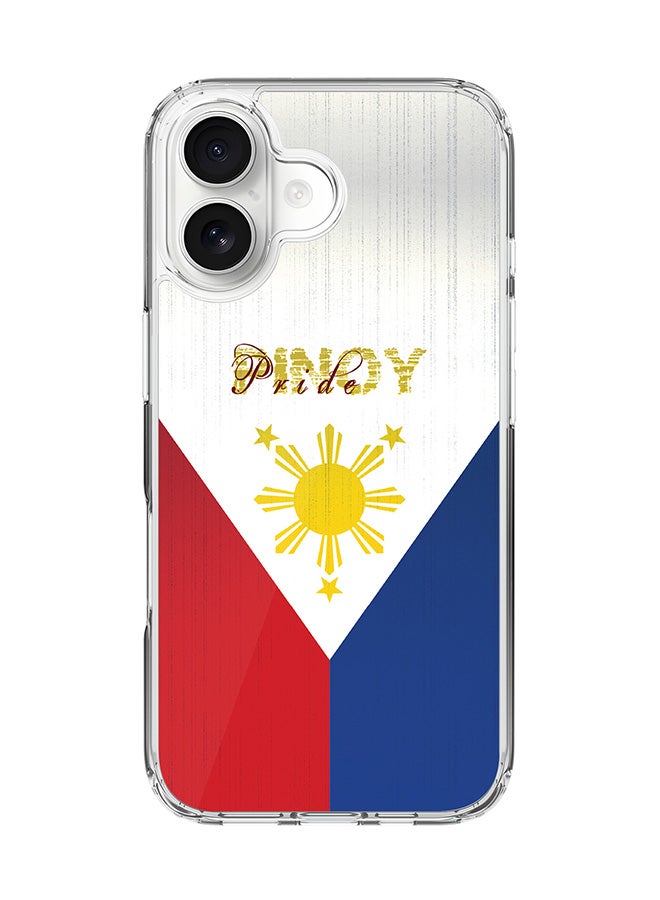 Stylizedd Classic Clear MagSafe Case for iPhone 17 , Hybrid Soft Case Flexible Edges Anti Drop TPU PC Gel Thin Transparent Cover [ Designed for iPhone 17 ] - Pinoy Pride