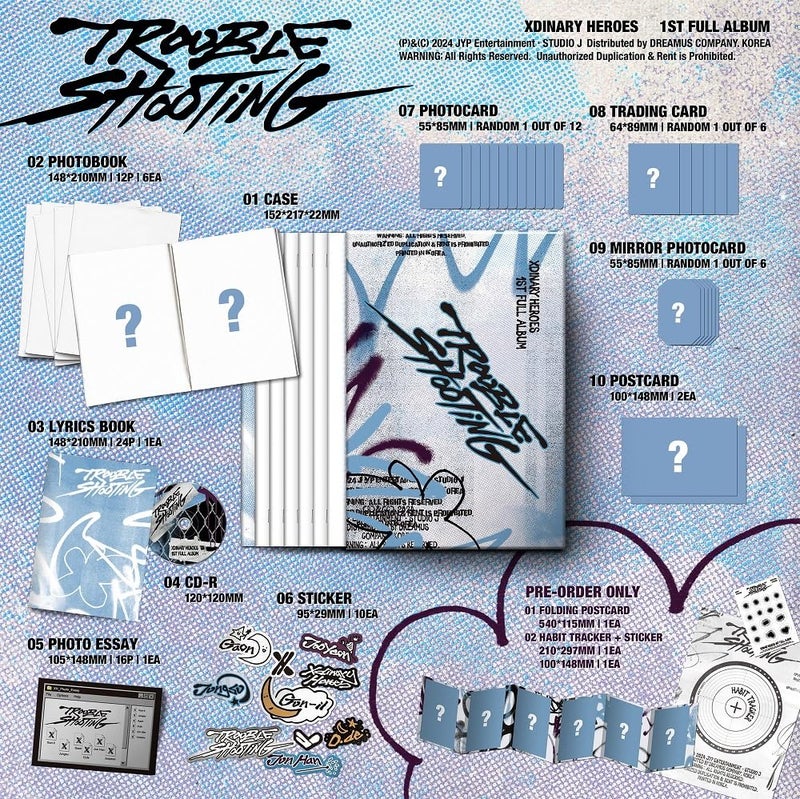 Dreamus Xdinary Heroes - 1St Full Album Troubleshooting Cd+Pob (2 Versions Set)  Jypk1808 - Image 2
