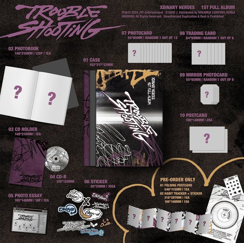 Dreamus Xdinary Heroes - 1St Full Album Troubleshooting Cd+Pob (2 Versions Set)  Jypk1808 - Image 3