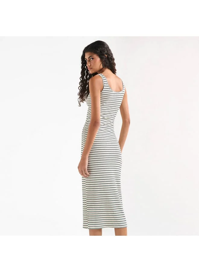 Splash FAV Striped Bodycon Dress