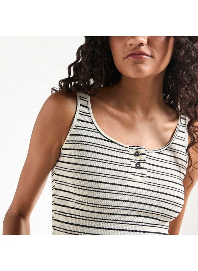 Splash FAV Striped Bodycon Dress