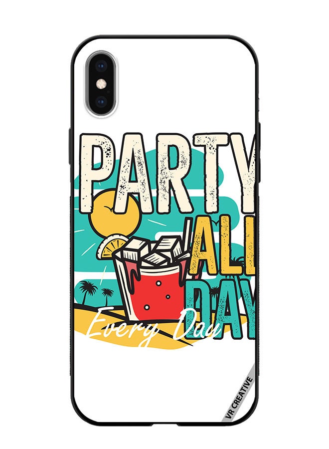 VR CREATIVE Protective Case Cover For Apple iPhone XS Max Part All Day Everyday Design Multicolour - Image 1